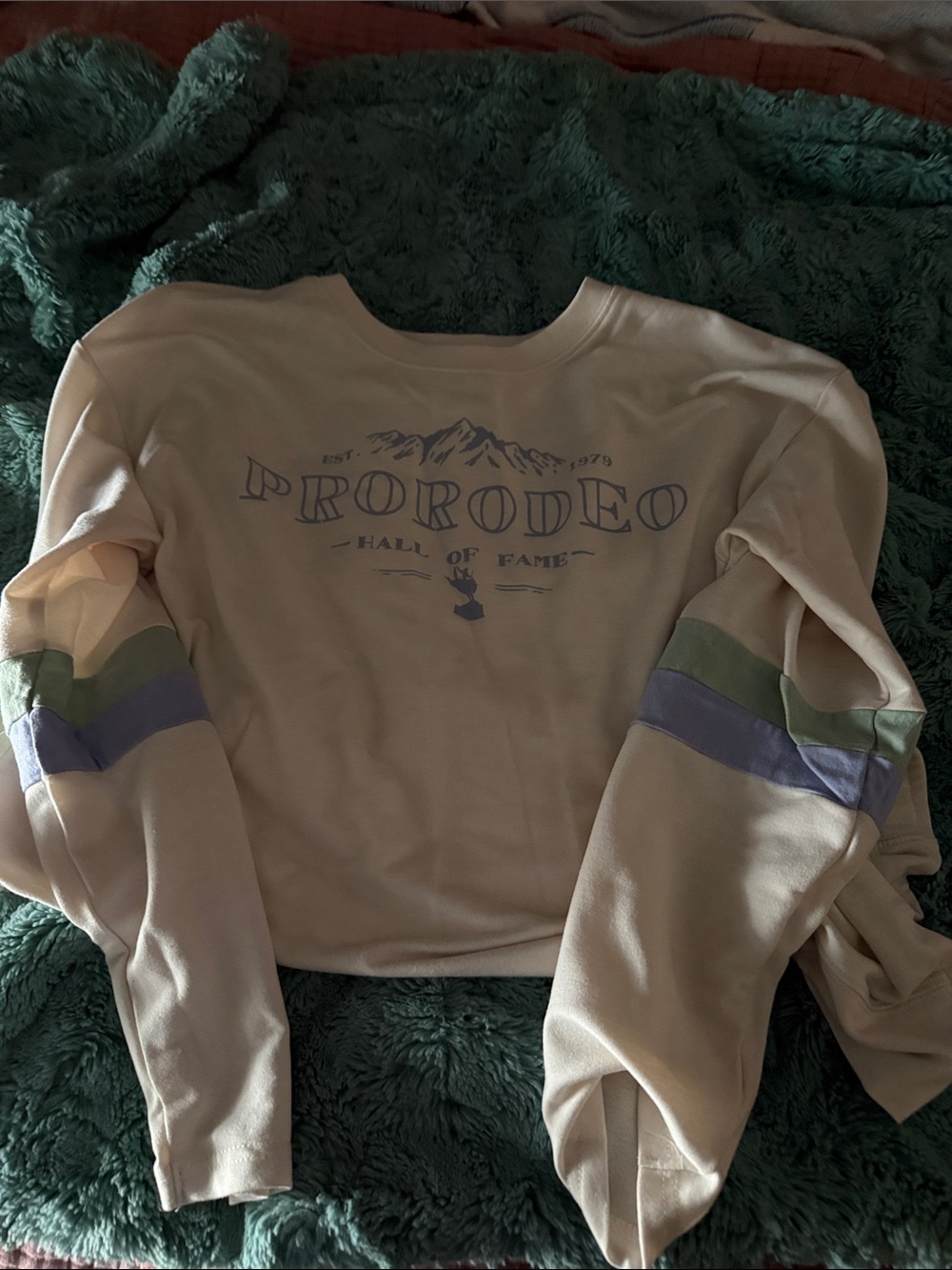 Pro Rodeo Cream Graphic Crewneck Sweatshirt